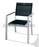 Cadeira Empilhável  em Alumínio e Textilene PIPELINE